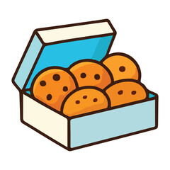 Cookies With Chocolate Chips Clip Art