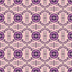 Seamless pink floral vector pattern for fabric and wallpaper