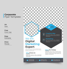 Corporate Flyer Template for Digital Marketing Experts