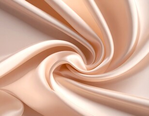Smooth, flowing peach-toned fabric