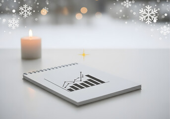 Professional business report with clear graph analysis data visualization and strategic growth chart for corporate success and financial planning