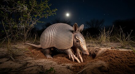 Obraz premium Armadillo in the Night.