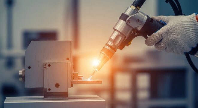 Automated laser welding process for precision manufacturing and industrial applications showcasing