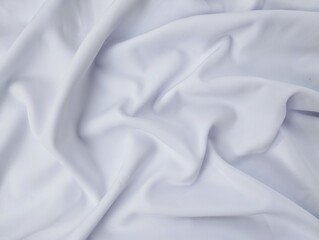 Fototapeta premium White silk texture background, Beautiful wavy soft folds on the surface of the fabric. Suitable for background 