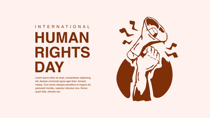 vector human rights day background template