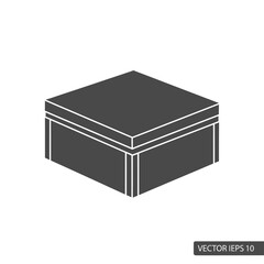 Isometric packaging illustration: Clean and simple box design for product showcasing and gifting