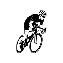 Dynamic cyclist sprinting with powerful agility for competitive racing excitement