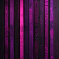 Vertical planks of dark purple and fuchsia wood