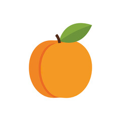 Minimalist peach illustration conveying simplicity and healthy summer fruit vibes