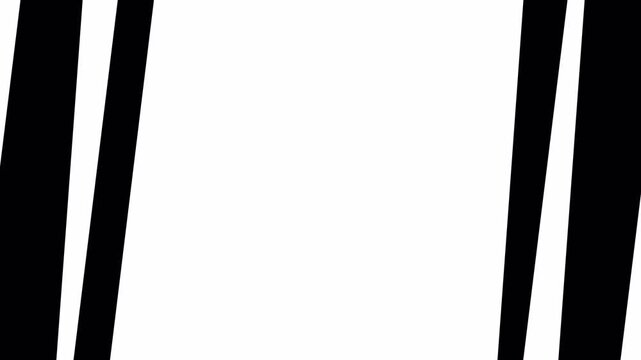 Split Screen Transition &ndash; Minimal Animated Panel Wipe 4K alpha channel