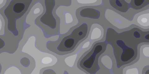 Abstract topographic map illustration in grayscale demonstrating terrain and elevation variations suitable for digital designs and presentations
