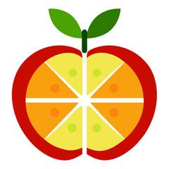 Apple Slices Top View