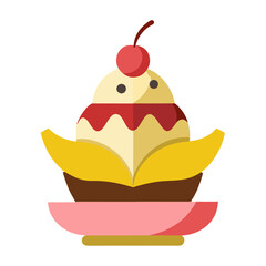 Banana Dessert Vector