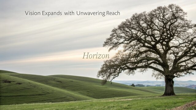Scenic rolling hills with a large tree against a cloudy sky - Powered by Adobe