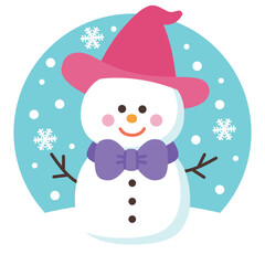 かわいい雪だるま