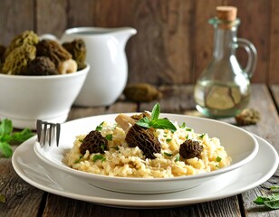 Creamy Mushroom Risotto with Fresh Herbs.