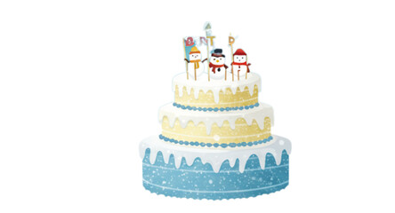 birthday cake with candles