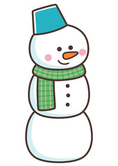 かわいい雪だるま