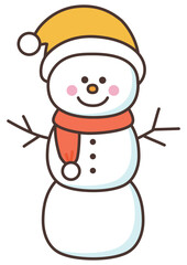かわいい雪だるま