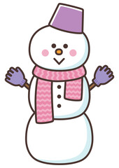 かわいい雪だるま