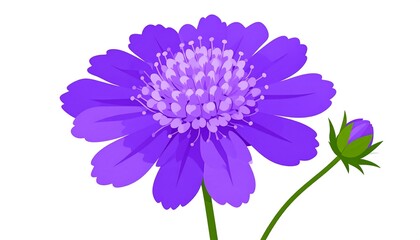 Purple Flower Illustration