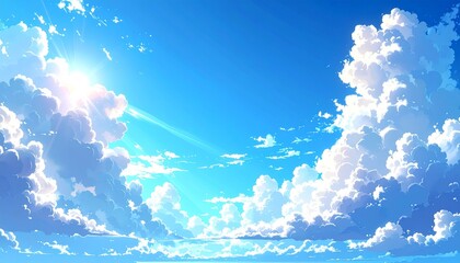明るい青空の背景