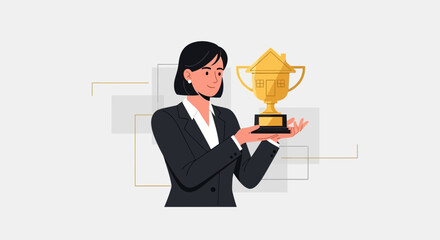 Award Winning Realtor Celebrating Real Estate Success, Achieving Business Goals Professionally