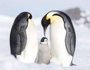 Penguin Family Portrait