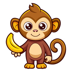 Monkey Banana Vector