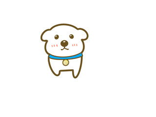 cute dog character