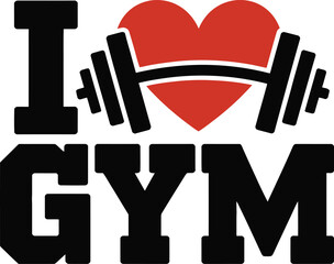 I love gym heart dumbbell fitness workout motivation