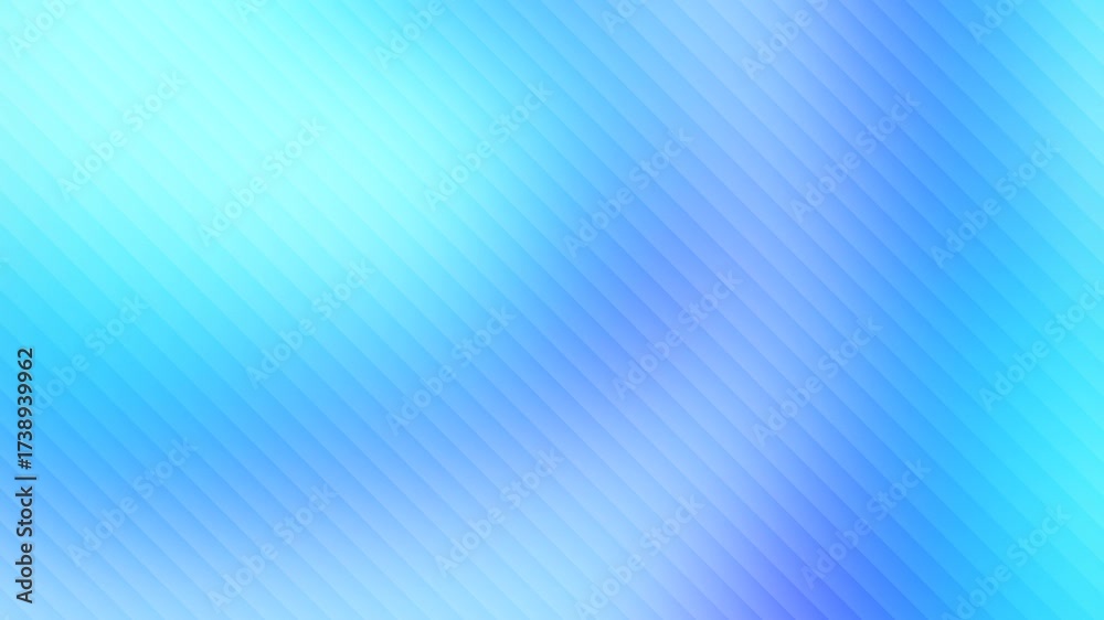 Wall mural soft blue gradient abstract background animation with striped texture
