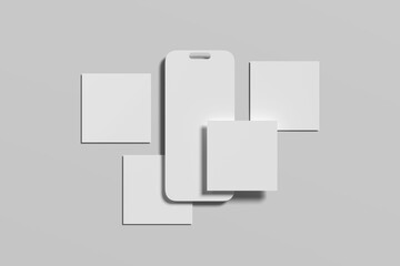 Social Media Post Blank Mockup