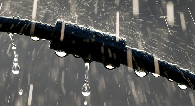 Urgent plumbing repair needed showing water leak at pipe joint, highlighting potential damage, costs, and the importance of professional maintenance services