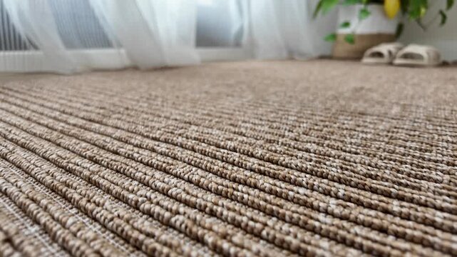 Closeup of Woven Jute Rugs