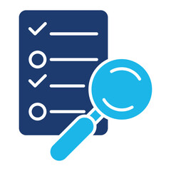 Ratings Icon In Blue Monochrome Flat Design, Vector Illustration