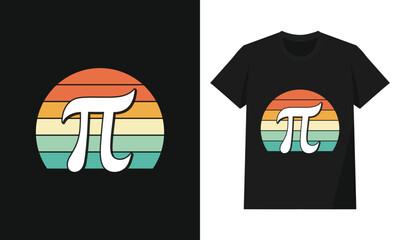 Vintage Pi Day T-Shirt for Men Women Girls Kids