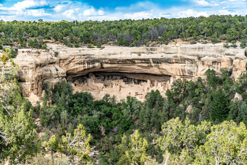 Ancient Cliff Dwellings at Mesa Verde National Park, Colorado