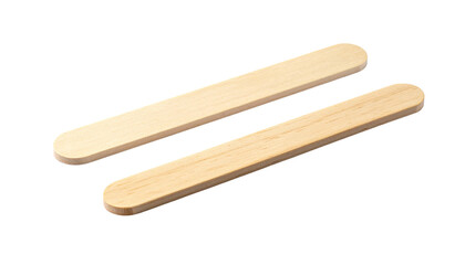  Pair of Wooden Craft Stick Variations isolated on transparent background
