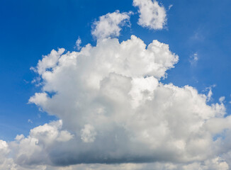 blue sky background with tiny clouds