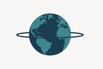 Fototapeta premium Planet Icon Illustration