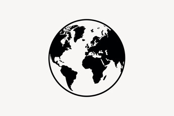 World Map Globe Vector Design