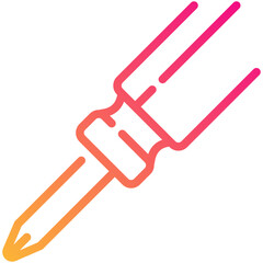 screwdriver gradient line icon