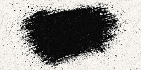 Abstract black and white grunge texture background with ink splatter and paint splashes, perfect for a dirty vector design illustration or border pattern