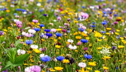 Colorful flower field