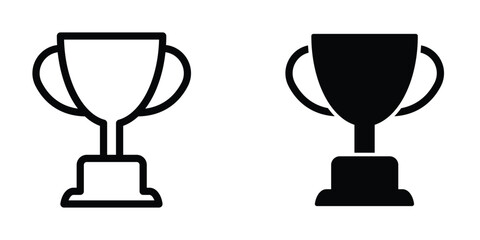 Trophy cup icon design template