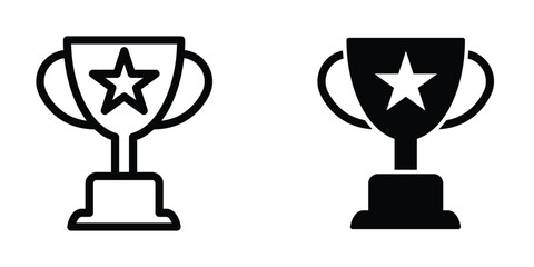 Trophy cup icon design template