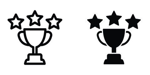 Trophy cup icon design template