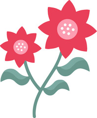 the most beautiful flower vector