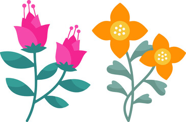 the most beautiful flower vector